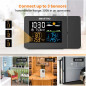 SMARTRO SC91 Réveil à Projection avec Station Météo, Thermomètre Intérieur/Extérieur Sans Fil, Hygromètre SMARTRO SC91 Réveil à Projection avec Station Météo, Thermomètre Intérieur/Extérieur Sans Fil, Hygromètre