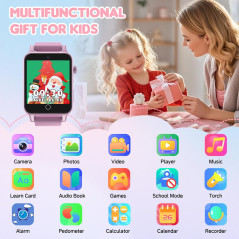 Montre Enfant Fille 5-12 ans : Caméra, Jeux, Cadeau Noël