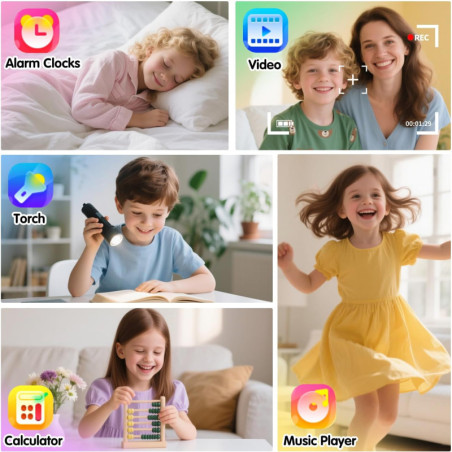 Montre Intelligente Enfants Cosjoype - Jeux, Caméra, Musique