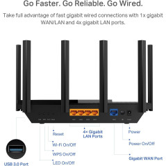 Routeur WiFi 6 TP-Link AX5400 Archer AX73 - Dual Band Gigabit