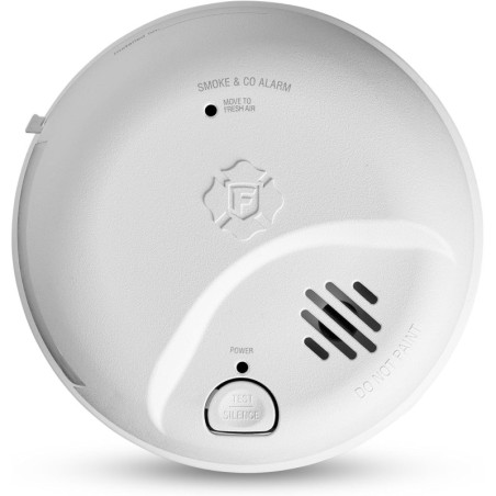 Alarme combinée fumée et monoxyde de carbone First Alert SMICO100-AC, câblée avec batterie de secours, 1 unité