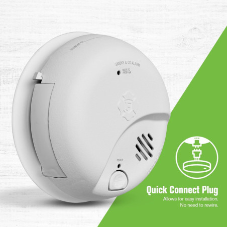 Détecteur Fumé & CO First Alert SMICO100-AC, 1 unité
