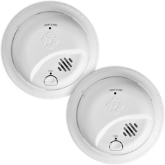 First Alert SMI100 Détecteur de fumée à pile, lot de 2, alarme incendie fiable et facile à installer