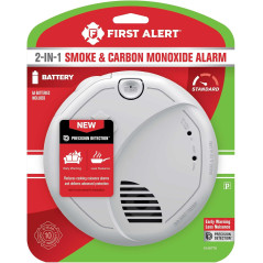 First Alert SMCO100 Smoke & CO Alarm Battery Operated 1-Pack White