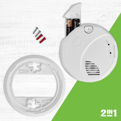 First Alert SMCO100 Smoke & CO Alarm Battery Operated 1-Pack White