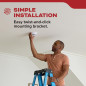 Kidde Smoke Detector with 10-Year Battery and LED Warning Light Indicators