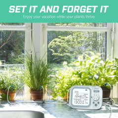 Automatic Indoor Plant Waterer for 15 Pots with Smart Humidity Timer