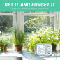 Système d'arrosage automatique intérieur pour 15 plantes en pot avec minuterie programmable et détection d'humidité Système d'arrosage automatique intérieur pour 15 plantes en pot avec minuterie programmable et détection d'humidité