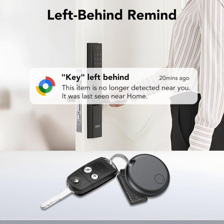 Air Tracker Tag 4-Pack for Android, Bluetooth GPS Item Finder, Smart Tracker for Keys, Wallet, Luggage – No Monthly Fee