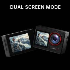 ODDV 4K60FPS 30MP Waterproof Action Camera with Dual LCD & 64GB Card