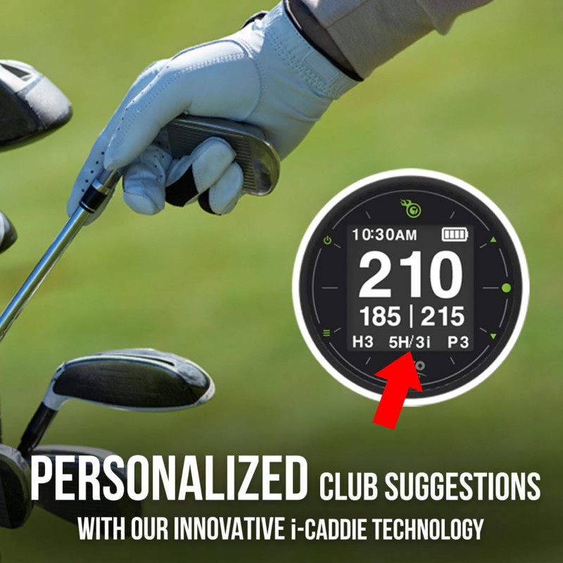 Izzo Golf Swami : Montre GPS avec Suggestions de Clubs Personnalisées