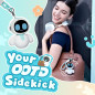 ENERGIZE LAB Eiliko Aquamarine - Tiny AI Charm Robot Pendant, Fun Electronic Toy for Couples & Friends