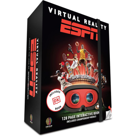 Boîte Cadeau VR Abacus Brands ESPN - Livre Illustré Interactif et Activités STEM Educatives