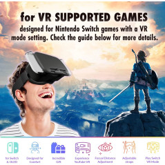 Casque VR Orzly pour Nintendo Switch & Switch OLED - Lentilles réglables