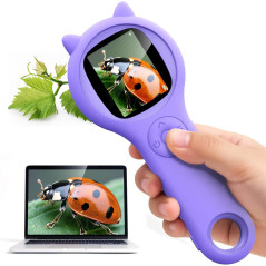 Microscope Pliable Enfant - Kit Science STEM Cadeau Fille 5-12 ans