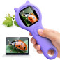 Mini Pocket Handheld Microscope for Kids - STEM Educational Science Toy for Ages 5-12, Purple