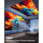 Mini Projecteur CLOKOWE WiFi Bluetooth, Apps Intégrées, Rotatif 180°, Auto Keystone, 1080P, HDMI/USB Compatible Mini Projecteur CLOKOWE WiFi Bluetooth, Apps Intégrées, Rotatif 180°, Auto Keystone, 1080P, HDMI/USB Compatible