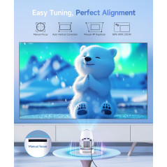 Magcubic Mini Projector 4K WiFi 6 Bluetooth 5.4 Portable with 5W Speaker