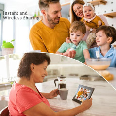 10.1 WiFi Digital Picture Frame - HD Touchscreen, Remote Photo Sharing