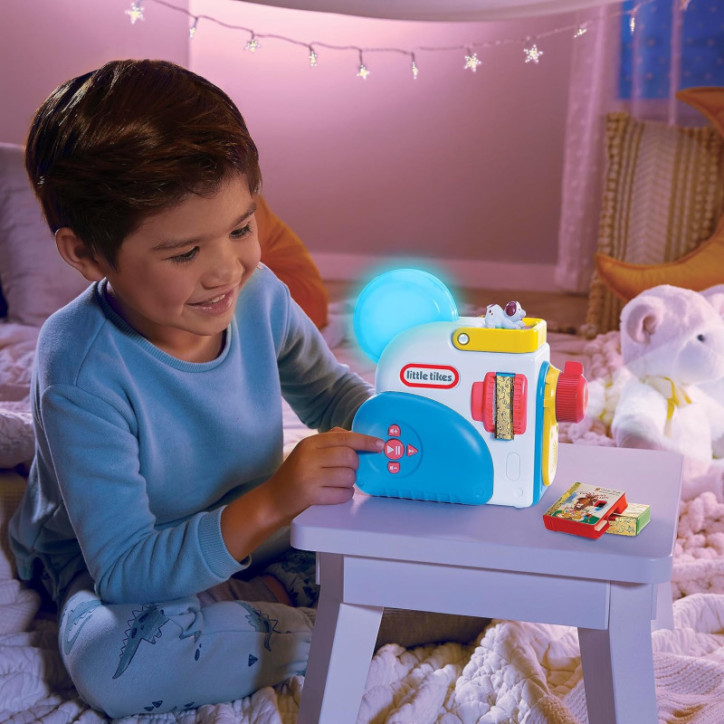 Little Tikes Story Dream Machine Starter Set with Books, Audio Play & Nightlight – Gift for Kids 3+