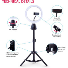 Canal Toys Studio Creator 360 Kit with Green Screen, Tripod & Light Ring