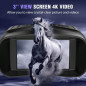4K Night Vision Goggles with 3” HD Screen, 5000mAh Battery & 32GB Card for Camping & Security - Black 4K Night Vision Goggles with 3” HD Screen, 5000mAh Battery & 32GB Card for Camping & Security - Black