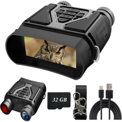 Jumelles vision nocturne 8X rechargeables pour chasse et camping
