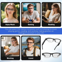 Smart Bluetooth Glasses with Open-Ear Audio, Photochromic Lenses & IPX4
