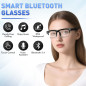Smart Bluetooth Glasses with Open-Ear Audio, Photochromic Polarized Lenses, IPX4 Waterproof, Voice Assistant Smart Bluetooth Glasses with Open-Ear Audio, Photochromic Polarized Lenses, IPX4 Waterproof, Voice Assistant