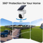 Caméras de Sécurité Extérieures Sans Fil Aosu 4 Caméras, Solaires, Vision Nocturne 2K, Panoramique 360° Caméras de Sécurité Extérieures Sans Fil Aosu 4 Caméras, Solaires, Vision Nocturne 2K, Panoramique 360°