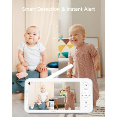 Moniteur Bébé ARENTI 2 Caméras 2K WiFi 6 avec Détection Sons
