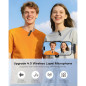 Microphone sans fil mini lavalier Bluetooth 2 en 1 pour iPhone, iPad, Android - 2 pièces, réduction de bruit Microphone sans fil mini lavalier Bluetooth 2 en 1 pour iPhone, iPad, Android - 2 pièces, réduction de bruit