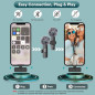 Microphone sans fil MAYBESTA Bluetooth Lavalier pour iPhone & Android - Clip pour YouTube, TikTok, Podcast Microphone sans fil MAYBESTA Bluetooth Lavalier pour iPhone & Android - Clip pour YouTube, TikTok, Podcast