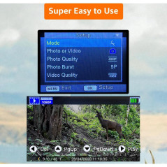 GardePro A3S : Caméra Trail 64MP, Vision Nocturne 100ft