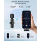2 Pack Wireless Lavalier Microphones for iPhone, Android – Noise-Reduction Lapel Mics for Video, Podcast, Vlog 2 Pack Wireless Lavalier Microphones for iPhone, Android – Noise-Reduction Lapel Mics for Video, Podcast, Vlog