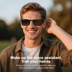 Lunettes Audio Bluetooth IPX5 Anti-Lumière Bleue Homme/Femme