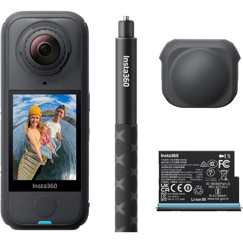 Insta360 X4 Air Bundle: Lightweight 8K 360 Camera with Stabilization