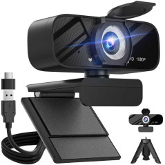 Gohero Full HD 1080P Webcam with Noise Cancellation & Privacy Cover
