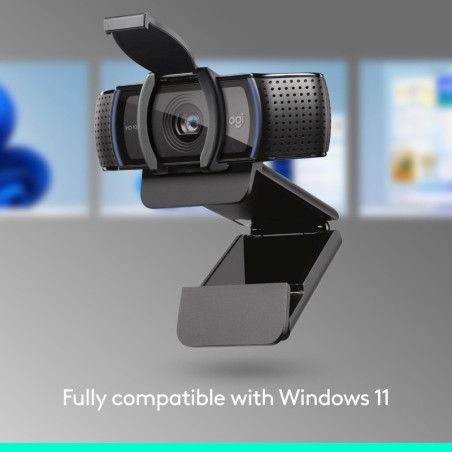Logitech C920e HD 1080p Webcam with Mic, Zoom & Teams Certified, TAA Compliant