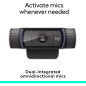 Webcam Logitech C920e HD 1080p avec micro, certifiée Zoom, compatible Microsoft Teams, conforme TAA Webcam Logitech C920e HD 1080p avec micro, certifiée Zoom, compatible Microsoft Teams, conforme TAA