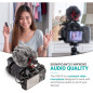 Movo VXR10 Universal Shotgun Microphone for DSLR, iPhone & Android with Shock Mount & Deadcat Windscreen Movo VXR10 Universal Shotgun Microphone for DSLR, iPhone & Android with Shock Mount & Deadcat Windscreen