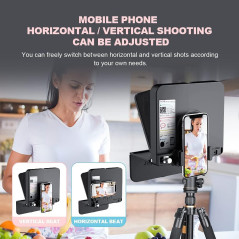 LENSGO TC7S : Téléprompteur Portable Mini pour Smartphone