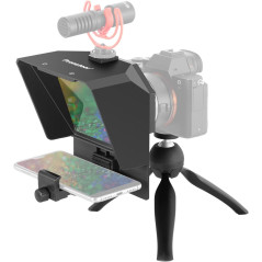 AMBITFUL 7.5 Mini Teleprompter with Tripod for Smartphone & DSLR