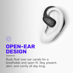 Raycon Essential Open Earbuds - Bluetooth 6.0, IPX4, 36h autonomie