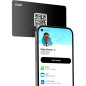 Popl Smart NFC Business Card – Sleek Digital Card with Instant App-Free Sharing, Customizable, Black Popl Smart NFC Business Card – Sleek Digital Card with Instant App-Free Sharing, Customizable, Black