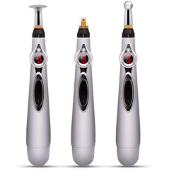 Stylo Acupuncture Électrique 3-en-1 pour Soulagement Douleur