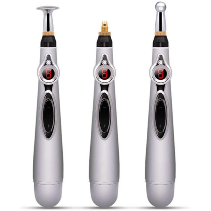 Stylo d'Acupuncture Électronique 3-en-1 pour Soulagement de la Douleur et Thérapie des Méridiens