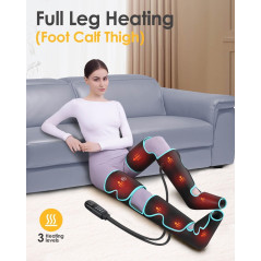 Leg Massager with Heat & Air Compression for Pain Relief & Circulation