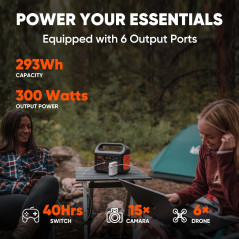 Jackery Explorer 300 - Batterie Portable 293Wh pour Extérieur