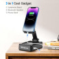 Support de téléphone pliable TechGlow avec enceinte Bluetooth et batterie externe – Cadeau anniversaire tech. Support de téléphone pliable TechGlow avec enceinte Bluetooth et batterie externe – Cadeau anniversaire tech.